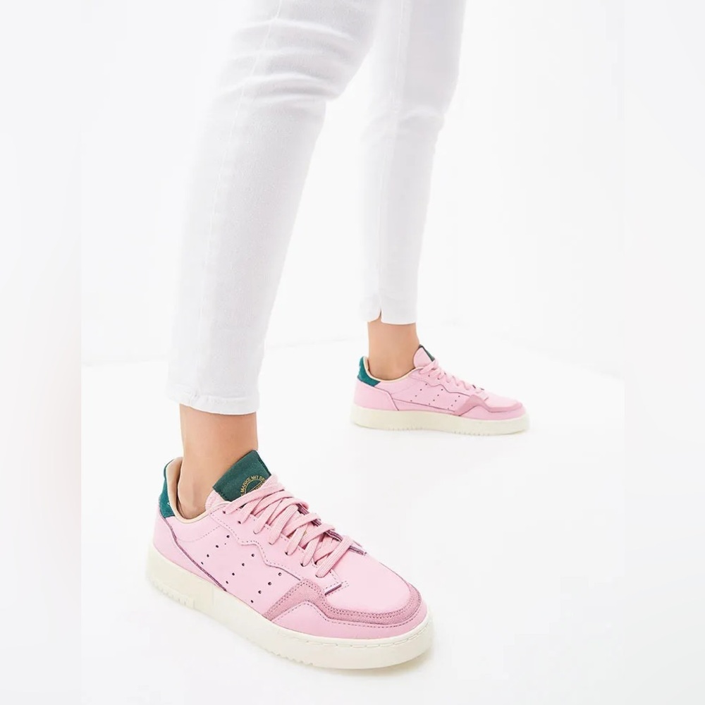 New Adidas Supercourt pink/green Sneakers Shoes 9